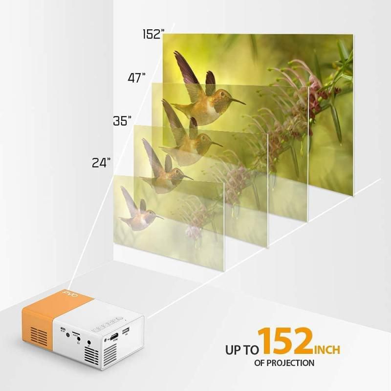 Mini Projector - Yellow and White