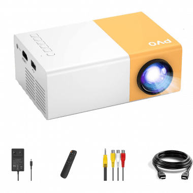 Mini Projector - Yellow and White