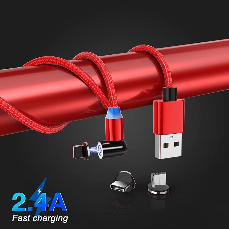 Easy Rotate Charging Cable - Red