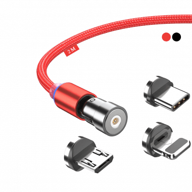 Easy Rotate Charging Cable - Red