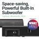 MAJORITY Snowdon II Sound bar for TV (120 WATTS with 2.1 Channel Sound)