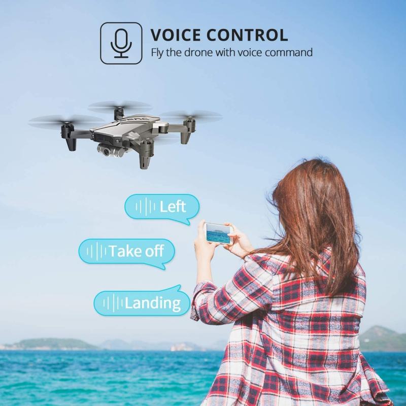 Mini Drone for Kids (720P HD FPV Camera, Altitude Hold Foldable) RC Quarcopter - Black