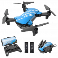 Mini Drone for Kids (720P HD FPV Camera, Altitude Hold Foldable) RC Quarcopter - Blue