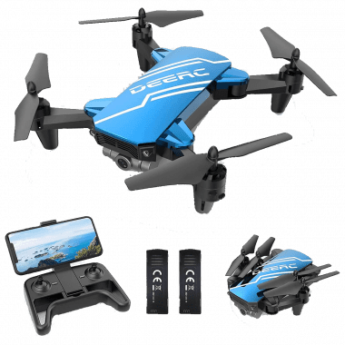 Mini Drone for Kids (720P HD FPV Camera, Altitude Hold Foldable) RC Quarcopter - Blue