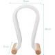 Synthetic Leather Headset Headphone Stand - White