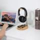 Wooden & Aluminum Headphone Stand Hanger with Cable Holder