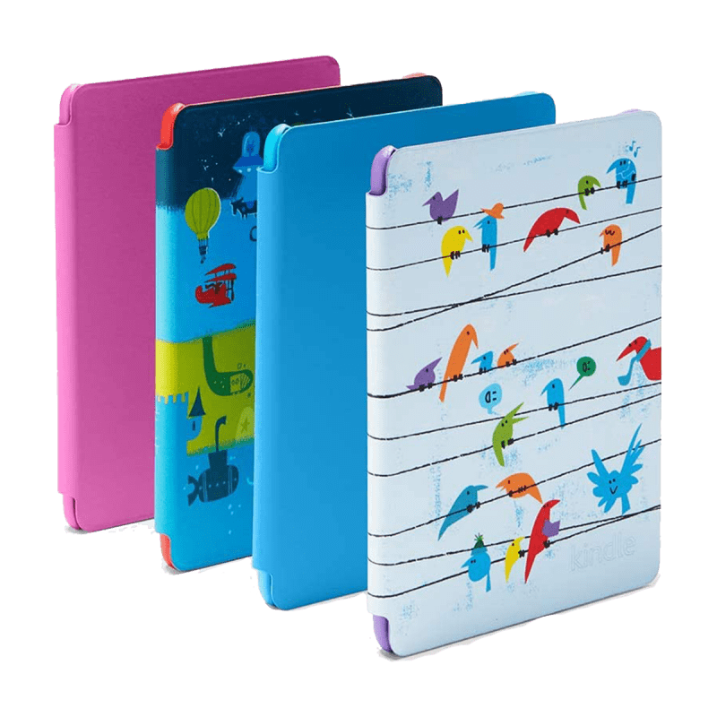 Amazon Kindle Kids Edition (10th Gen, Wi-Fi, 8GB)  6" E-Reader With Cover -Rainbow Bird