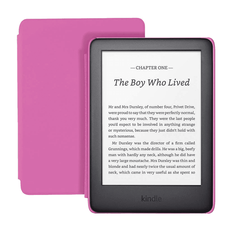 Amazon Kindle Kids Edition (10th Gen, Wi-Fi, 8GB)  6" E-Reader With Cover  - Pink