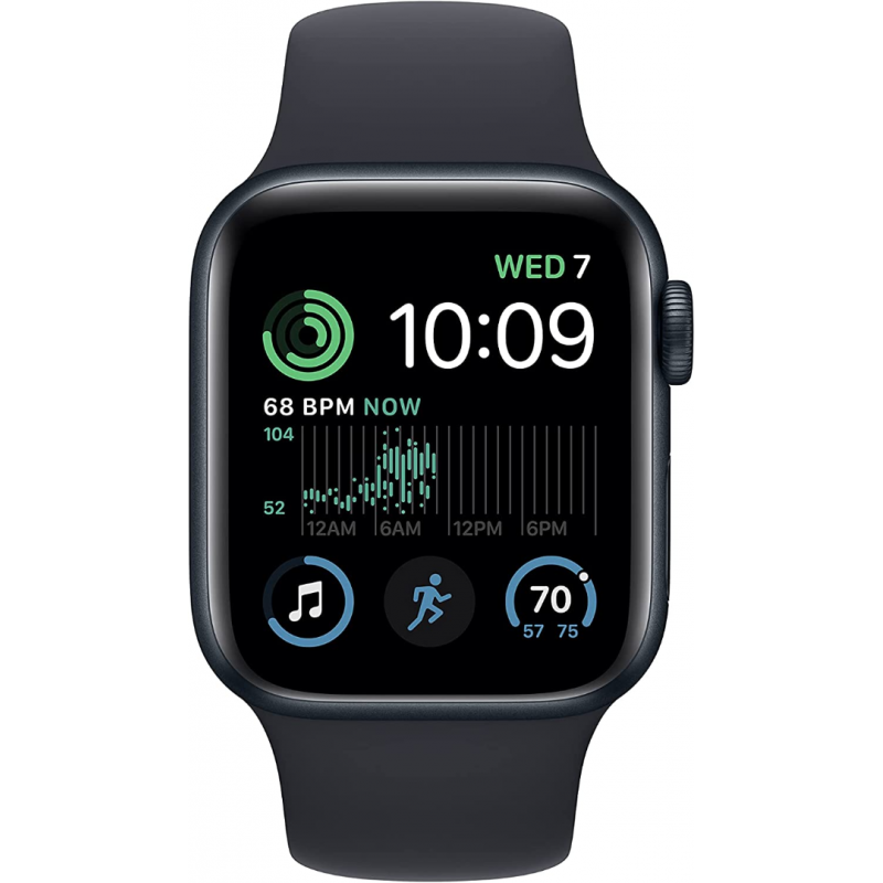 Apple Watch SE 2022 2nd Generation (GPS, 40mm) - Midnight Aluminium Case with S/M Midnight Sport Band