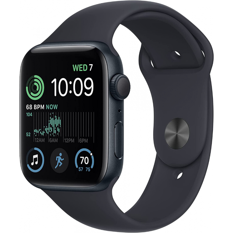 Apple Watch SE 2022 2nd Generation (GPS, 44mm) - Midnight Aluminium Case with S/M Midnight Sport Band