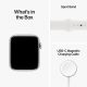 Apple Watch SE 2022 2nd Generation (GPS, 44mm) - Silver Aluminium Case with M/L White Sport Band