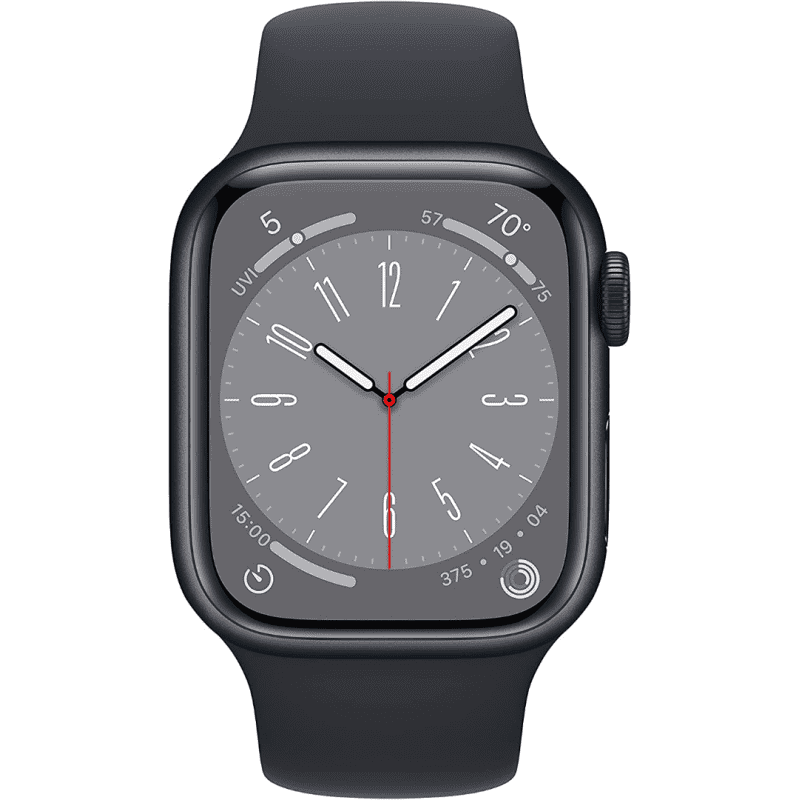 Apple Watch Series 8 (GPS, 41mm) - Midnight Aluminium Case with S/M Midnight Sport Band