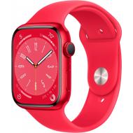 Apple Watch Series 8 (GPS, 41mm) - (PRODUCT)RED Aluminium Case with M/L (PRODUCT)RED Sport Band