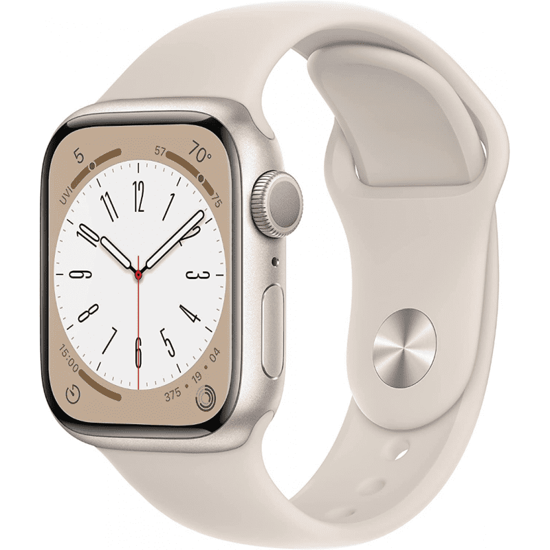 Apple Watch Series 8 (GPS, 41mm) - Starlight Aluminium Case with M/L Starlight Sport Band