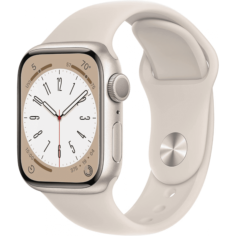 Apple Watch Series 8 (GPS, 41mm) - Starlight Aluminium Case with S/M Starlight Sport Band