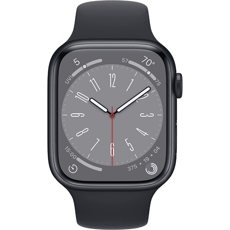 Apple Watch Series 8 (GPS, 45mm) - Midnight Aluminium Case with S/M Midnight Sport Band