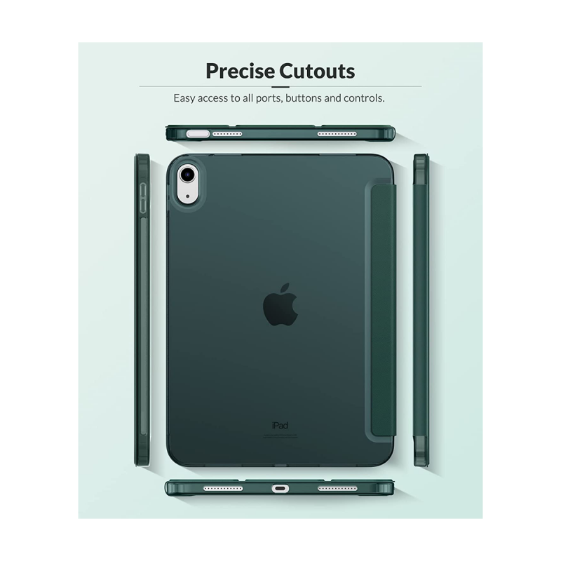 Case for Apple iPad 10th Generation 2022 (10.9 Inch, Auto Wake/Sleep) - Midnight Green