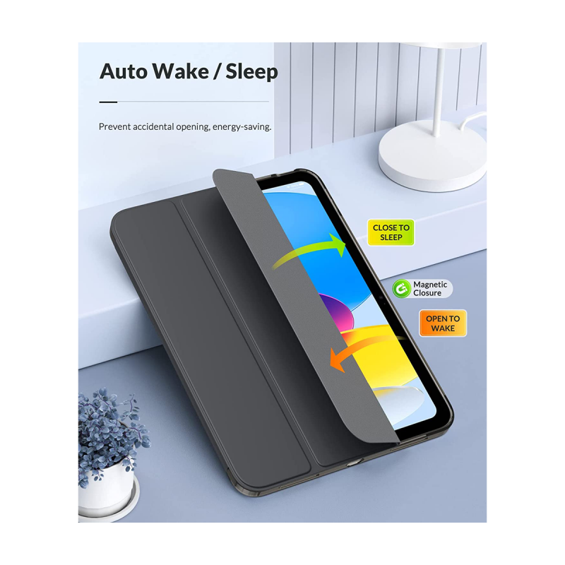 Case for Apple iPad 10th Generation 2022 (10.9 Inch, Auto Wake/Sleep) - Grey