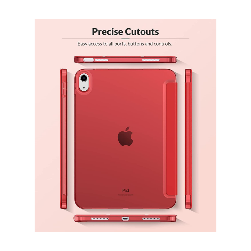 Case for Apple iPad 10th Generation 2022 (10.9 Inch, Auto Wake/Sleep) - Red