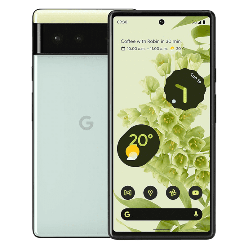 Google Pixel 6 5G Smartphone (8GB+128GB, Dual SIM) - Sorta Seafoam