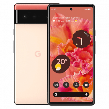 Google Pixel 6 5G Smartphone (8GB+128GB, Dual SIM) - Kinda Coral