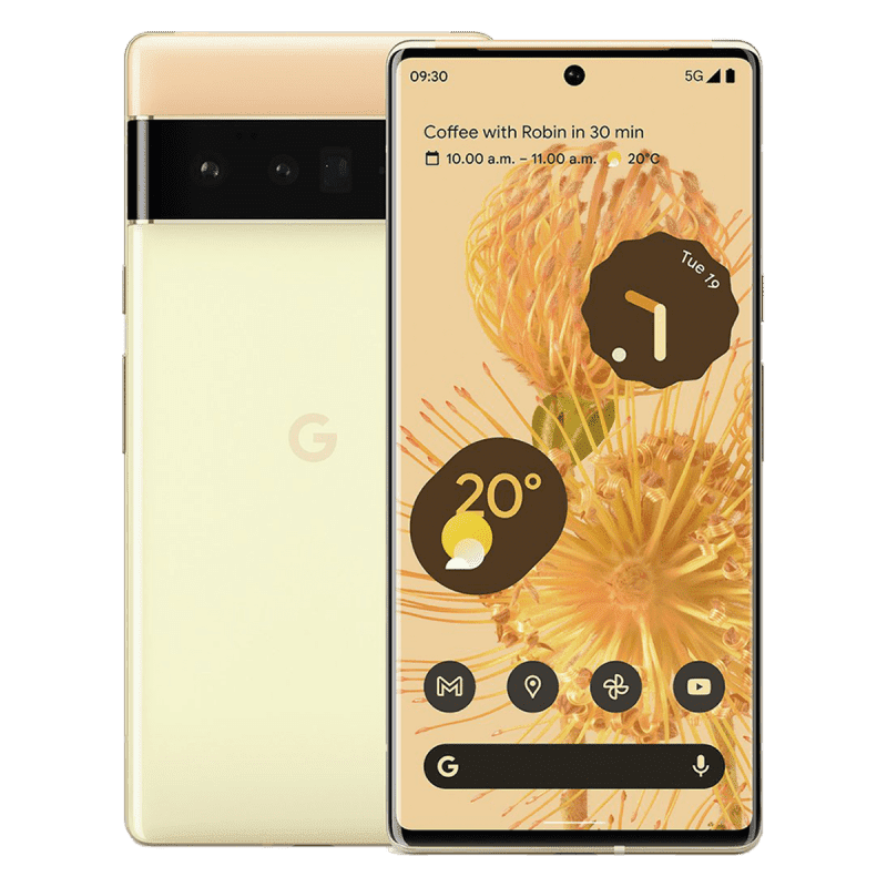 Google Pixel 6 Pro 5G Smartphone (12GB+128GB, Dual SIM) - Sorta Sunny