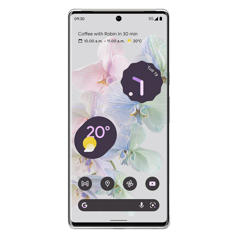 Google Pixel 6 Pro 5G Smartphone (12GB+128GB, Dual SIM) - Cloudy White