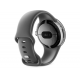 Google Pixel Watch (Wi-Fi, 41mm) Polished Silver Stainless Steel Case with Charcoal Sports Active band