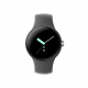 Google Pixel Watch (Wi-Fi, 41mm) Polished Silver Stainless Steel Case with Charcoal Sports Active band