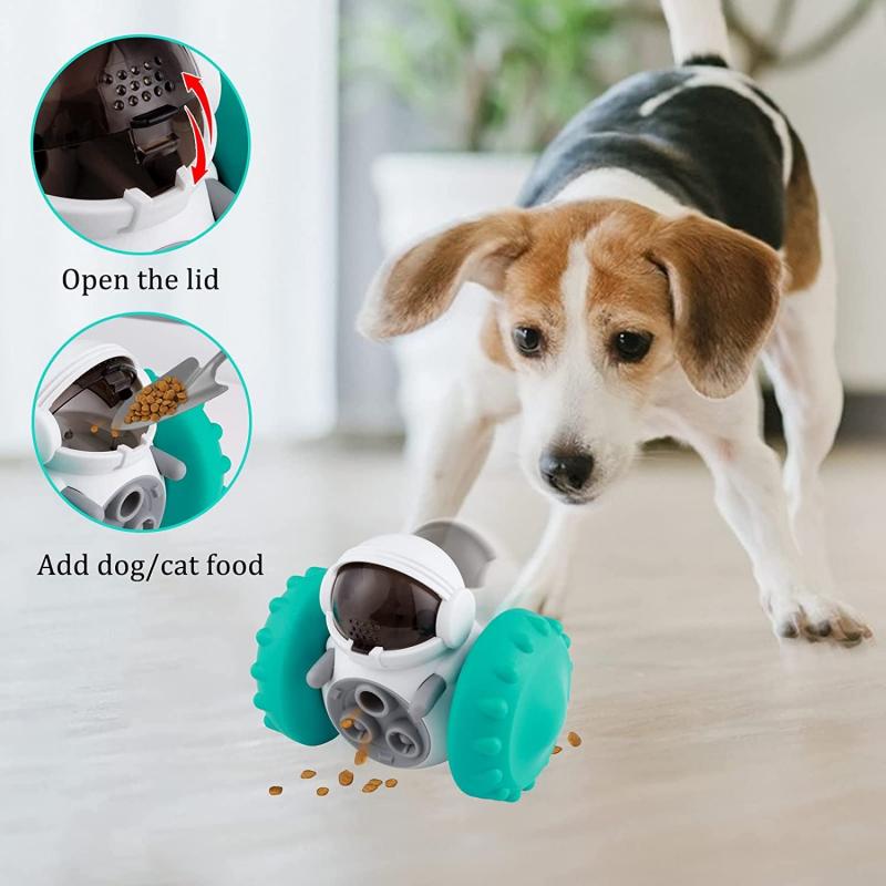 Interactive Treat Dispensing Toy for Dogs and Cats - Blue