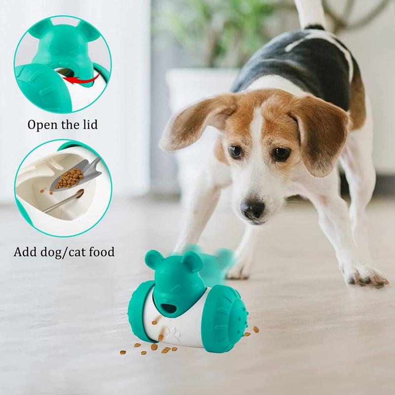 Interactive Treat Dispensing Toy for Dogs and Cats - Blue Bear