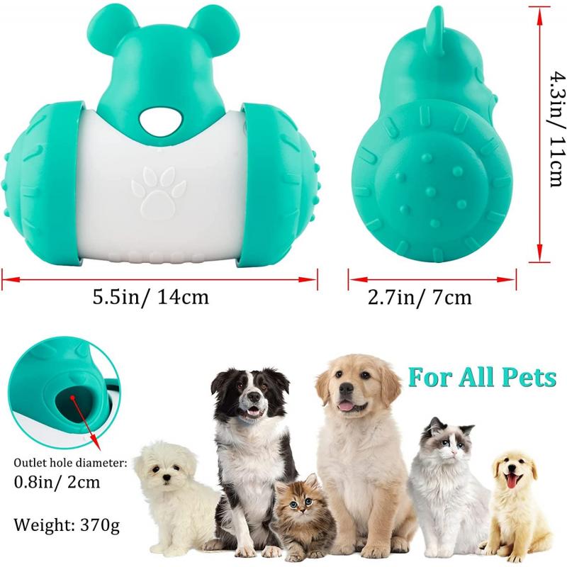 Interactive Treat Dispensing Toy for Dogs and Cats - Blue Bear