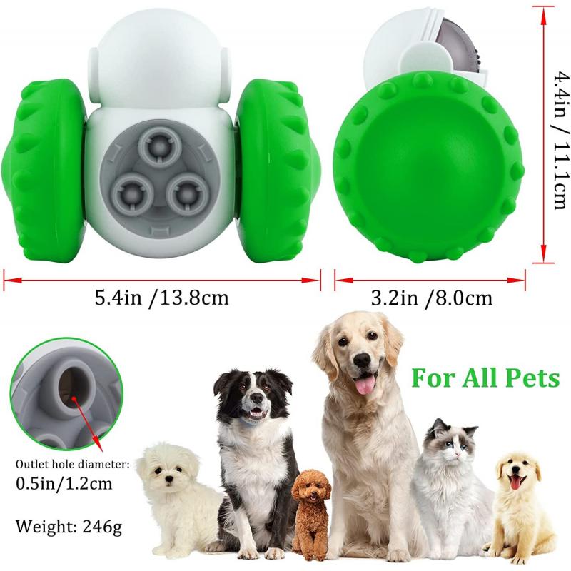 Interactive Treat Dispensing Toy for Dogs and Cats - Green