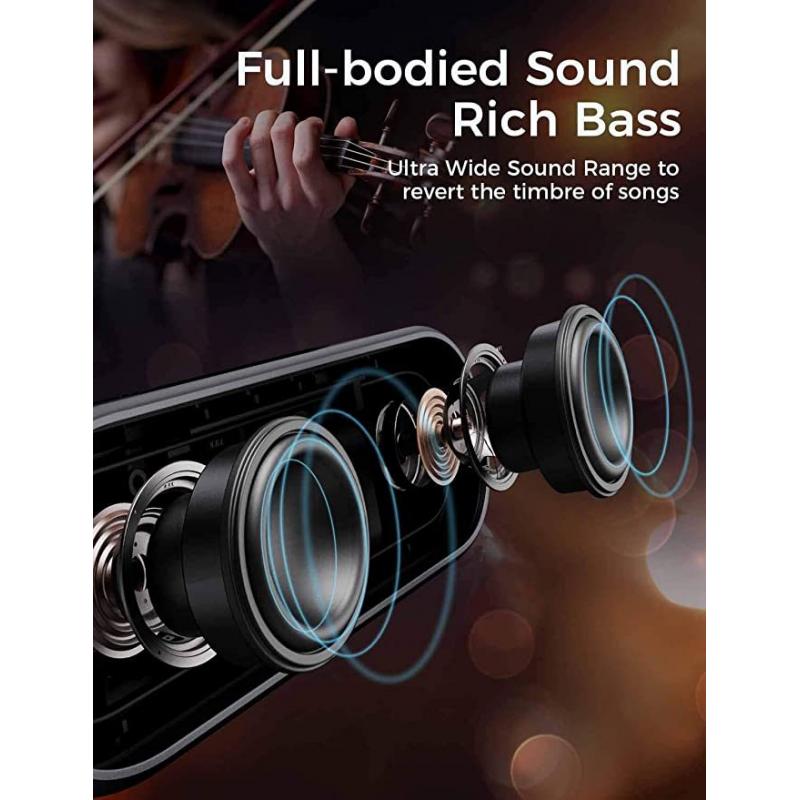 Dimprice Portable Bluetooth Speaker (Enhanced IPX7 Waterproof, Rich Bass,  14W HD Sound, 20-Hour Playtime)