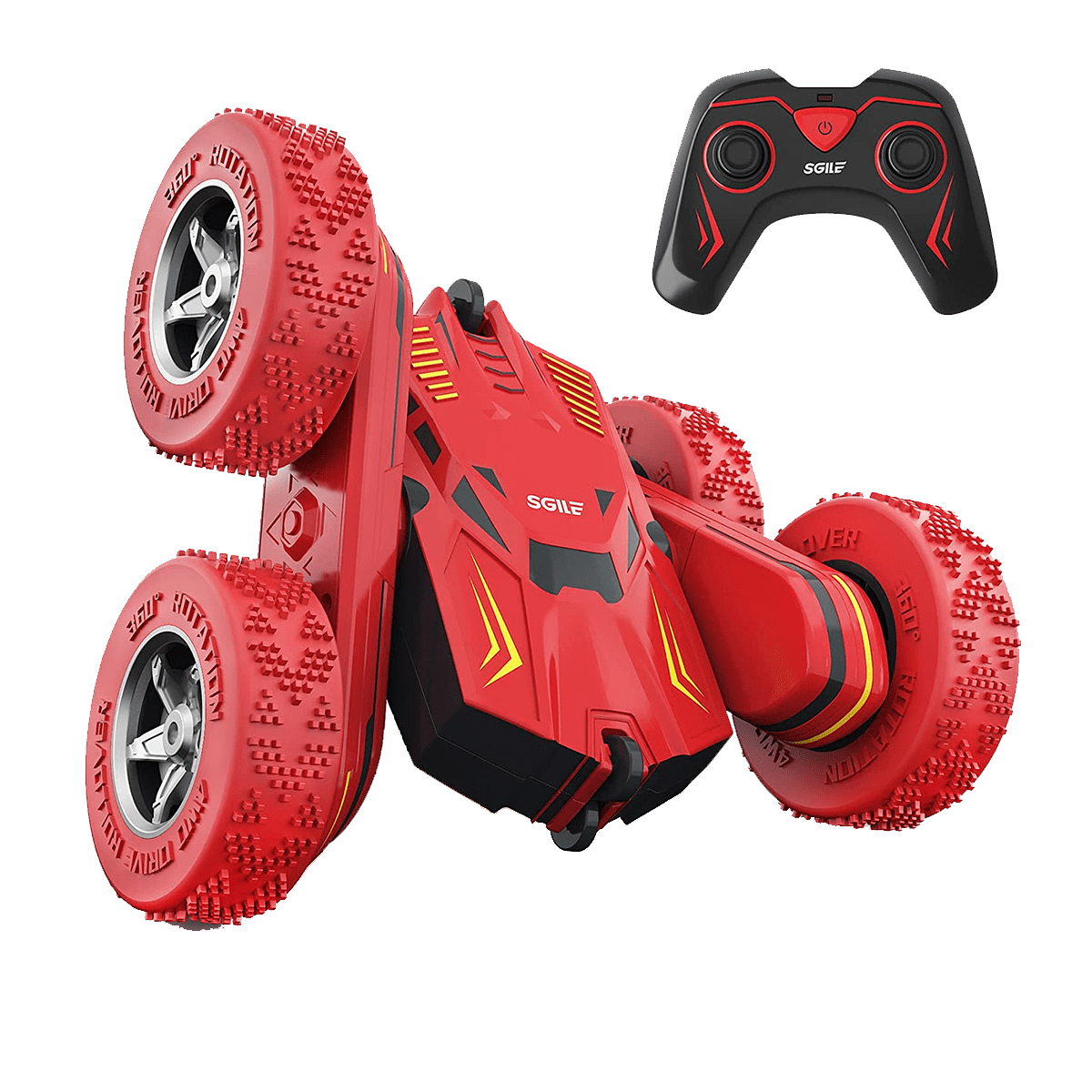 Dimprice Remote Control Car with 360 Rotation Red