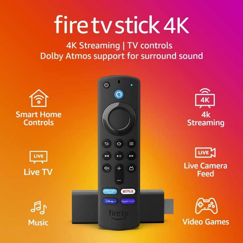 Fire TV Stick 4K Ultra HD with Alexa - QVC UK