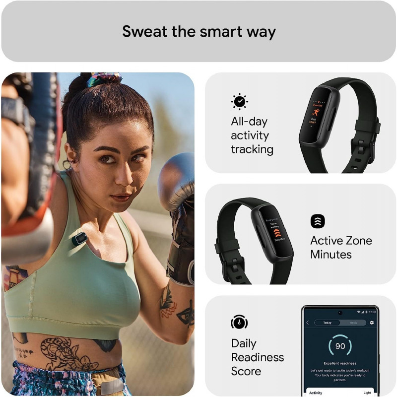 Fitbit Inspire 3 Activity Tracker - Black/Midnight Zen