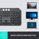 Logitech MX Keys Advanced Wireless Illuminated Keyboard - Black