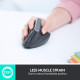 Logitech MX Vertical Ergonomic Wireless Mouse - Black