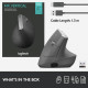 Logitech MX Vertical Ergonomic Wireless Mouse - Black