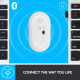 Logitech Pebble Wireless Mouse with Bluetooth - Off White