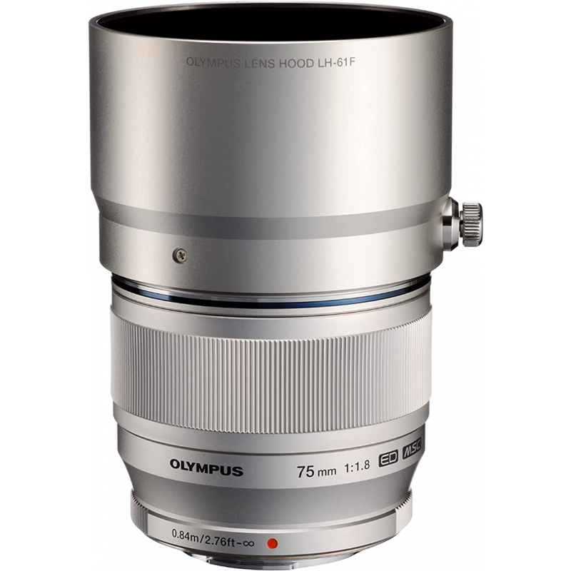 Olympus M.Zuiko Digital ED 75mm F1.8 Lens (Silver)