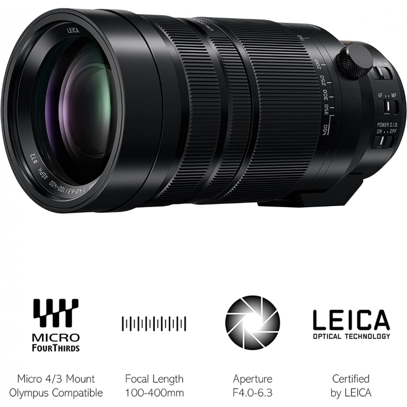 Panasonic LUMIX 100-400mm f/4-6.3 OIS Leica DG Vario-Elmar Lens