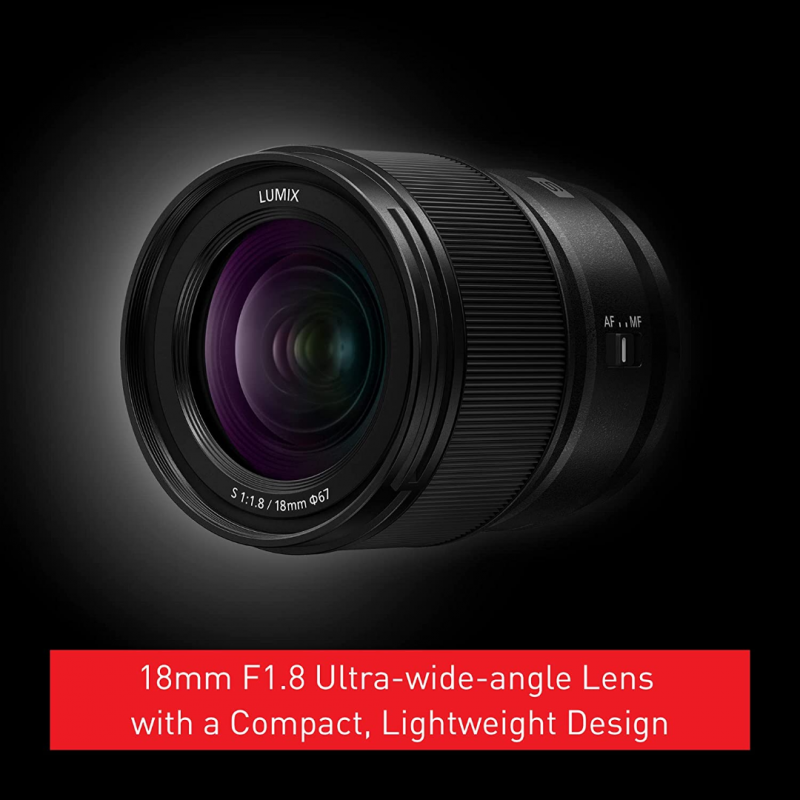 Panasonic Lumix S 18mm Ultra Wide-Angle F1.8 O.I.S Lens