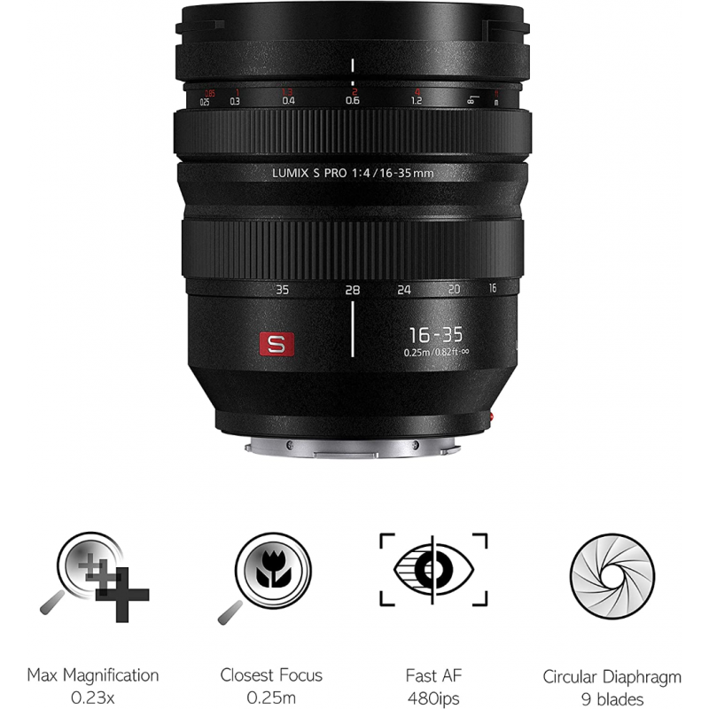 Dimprice | Panasonic Lumix S PRO 16-35mm f/4 Lens