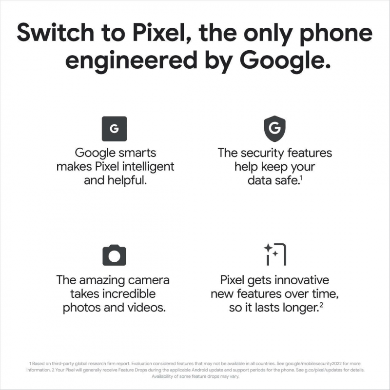 Google Pixel 7a 5G Smartphone (8+128GB) - Snow