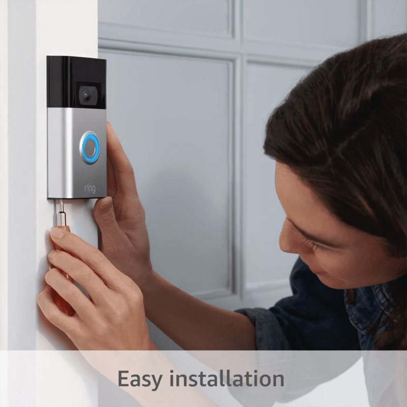 All-new Ring Video Doorbell (2020) - 1080p HD Video - Black