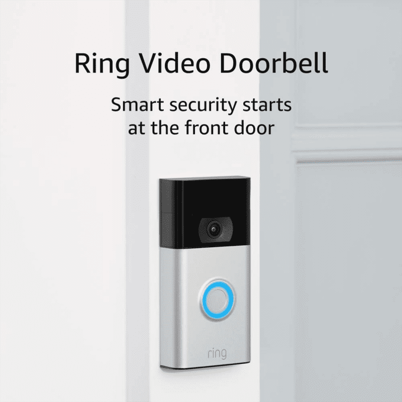 All-new Ring Video Doorbell (2020) - 1080p HD Video - Silver