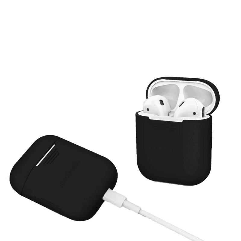 Liquid Silicone Case for Apple AirPods  - Black
