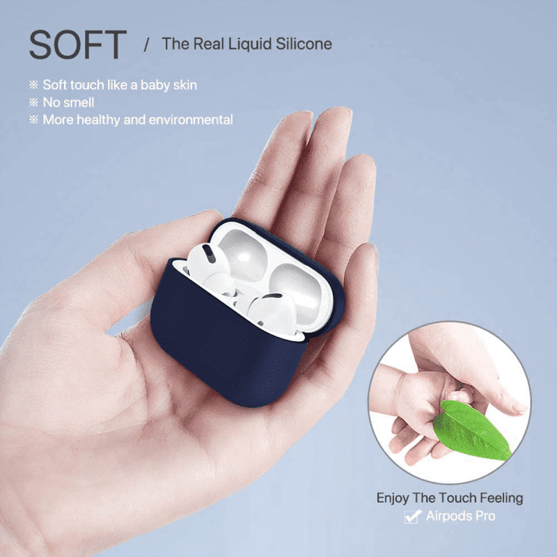 Liquid Silicone Case for Apple AirPods Pro - Navy
